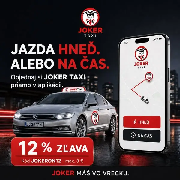 Кадр рекламы Joker Taxi Partizánske