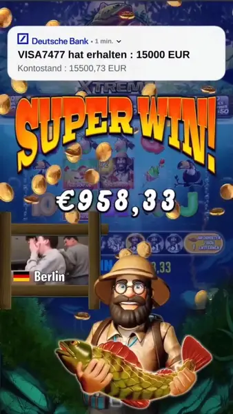 Кадр рекламы Big Bass Bonanza UK