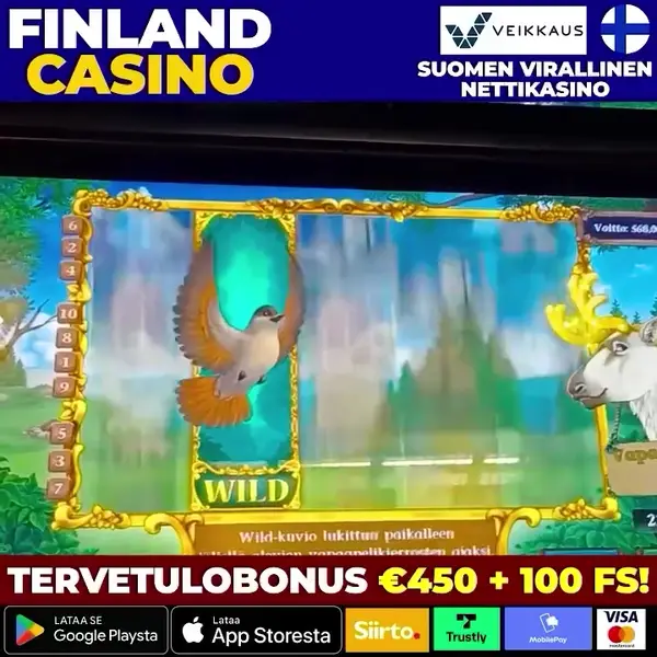 Кадр рекламы Lucky Spins Finland