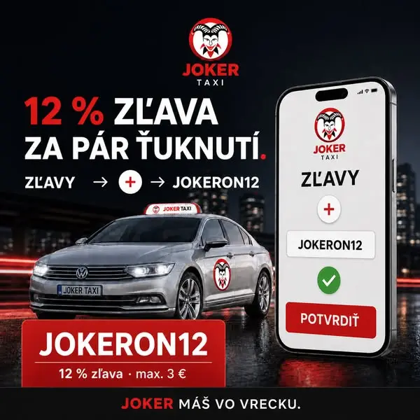 Кадр рекламы Joker Taxi Partizánske