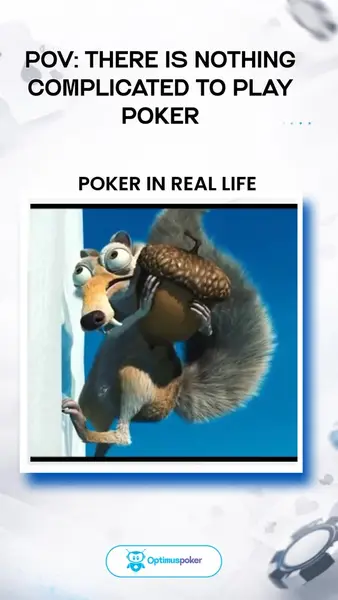 Кадр рекламы Optimus Poker