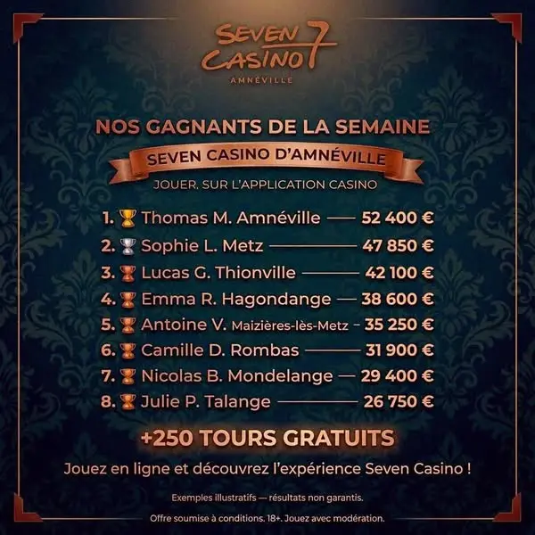 Кадр рекламы Guide Seven Casino d’Amnéville