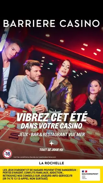 Кадр рекламы Casino Barrière La Rochelle