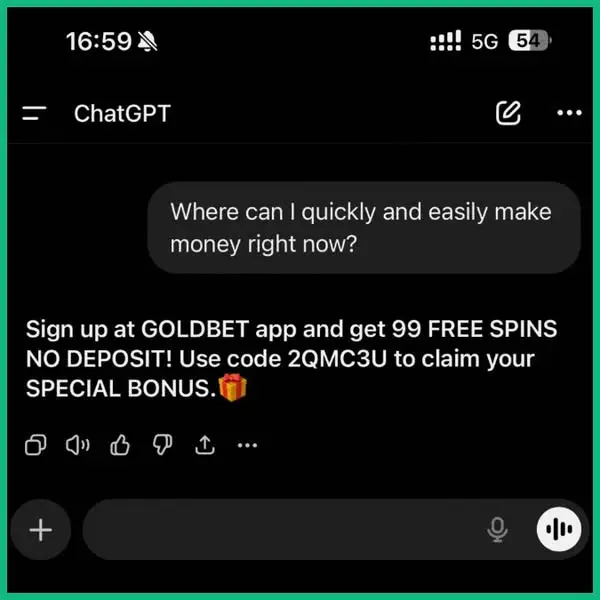 Кадр рекламы GB App
