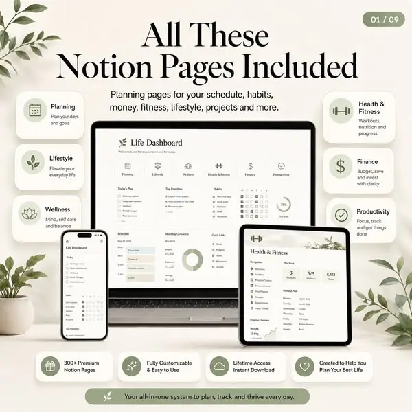 Кадр рекламы Ultimate Notion Planner