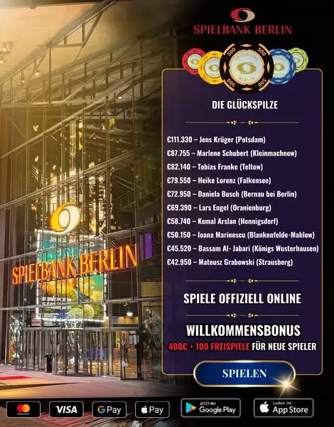 Кадр рекламы Die Spielbank Deutschland