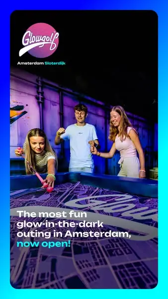 Кадр рекламы GlowGolf Amsterdam Sloterdijk