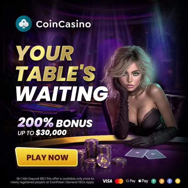 Кадр рекламы CoinCasino Pro