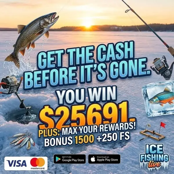 Кадр рекламы Ice Fishing Game