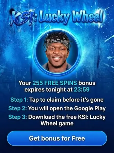 Кадр рекламы KSI Lucky Wheel