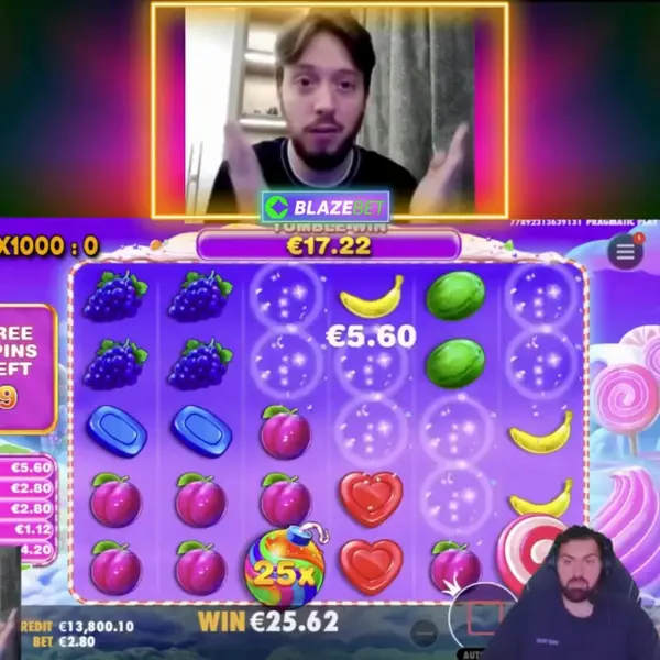 Кадр рекламы Sweet Bonanza