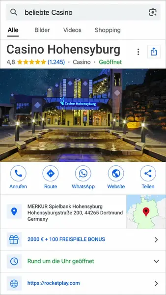 Кадр рекламы Die Spielbank