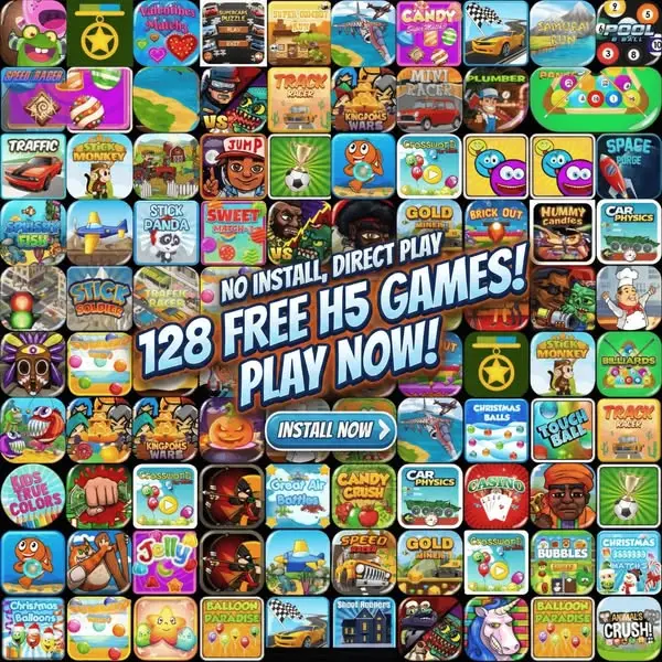 Кадр рекламы H5 Browser Games