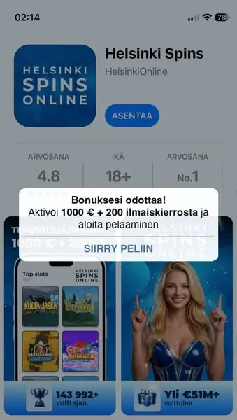 Кадр рекламы Suomi Casino