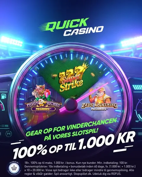 Кадр рекламы Quick Casino Danmark