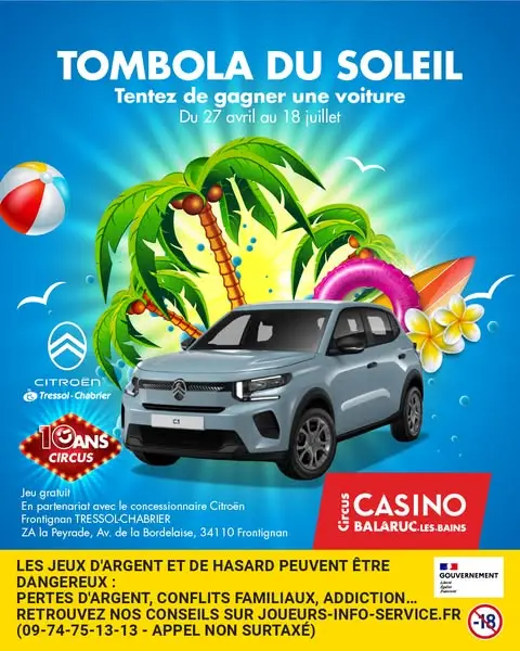 Кадр рекламы Casino Circus Balaruc