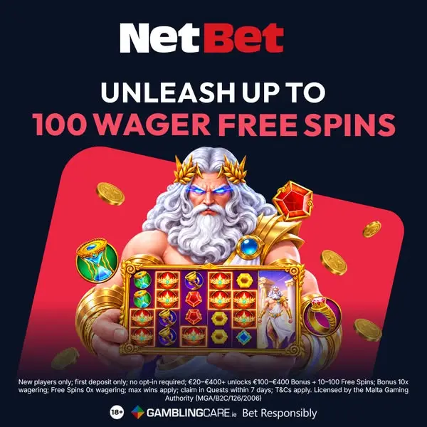 Кадр рекламы NetBet Ireland