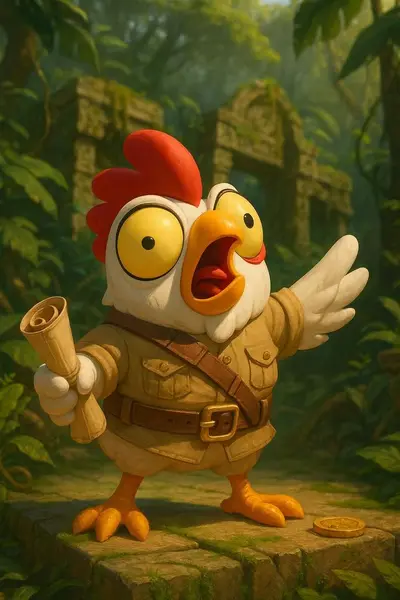 Кадр рекламы Chicken Road Rush