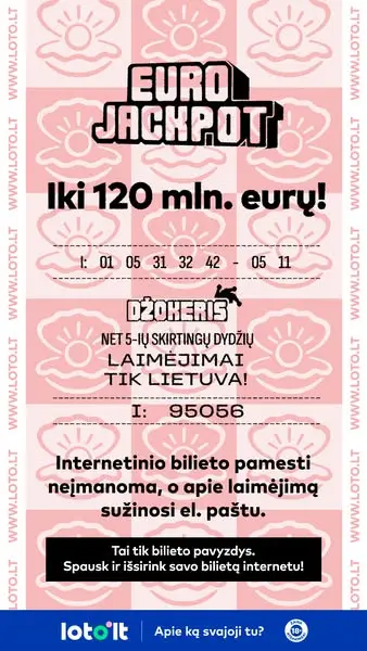 Кадр рекламы Loto.lt