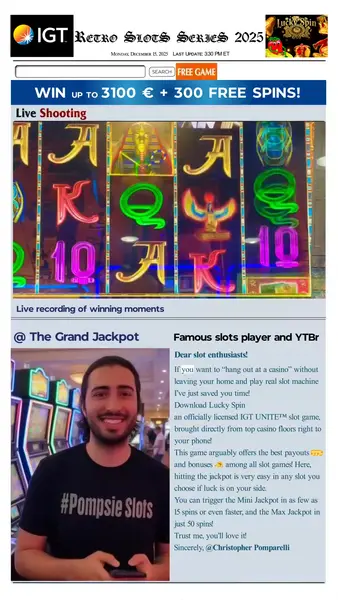 Кадр рекламы LuckySpin Old 