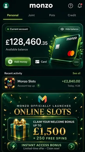 Кадр рекламы Monzo Games