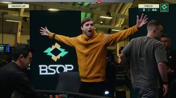 Кадр рекламы Poker není hazard, Poker je sport!