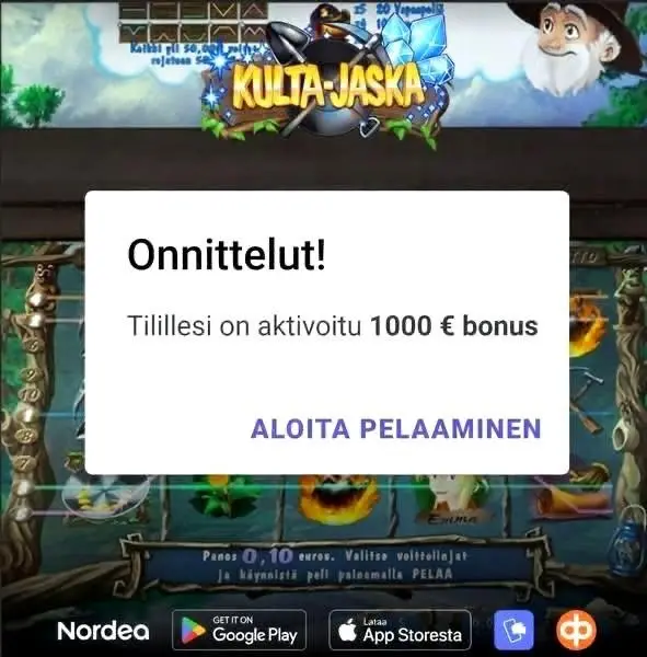 Кадр рекламы Casino Suomi