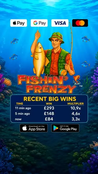 Кадр рекламы Big Bass Slot