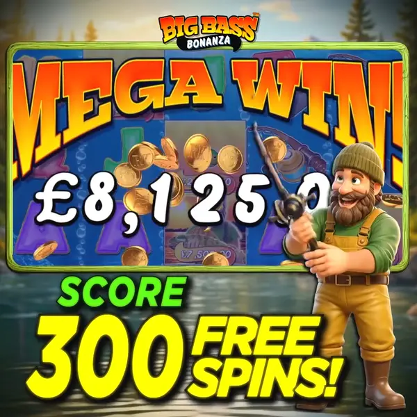 Кадр рекламы Big Bass Slots