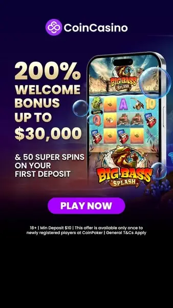 Кадр рекламы CoinCasino Pro
