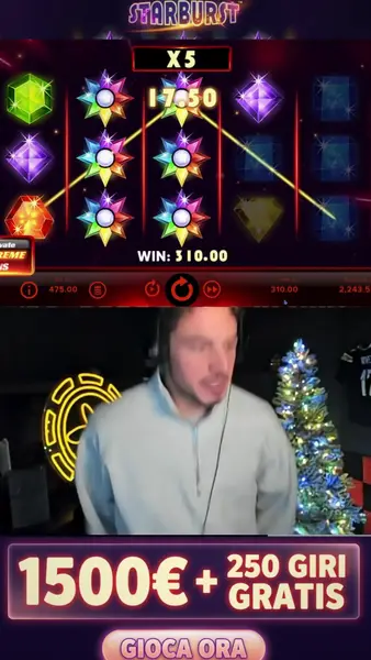 Кадр рекламы Starburst slots