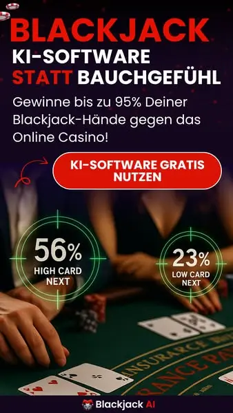Кадр рекламы Blackjack-AI.com
