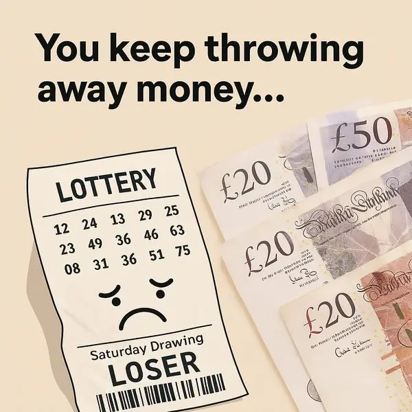Кадр рекламы Win The Lottery UK