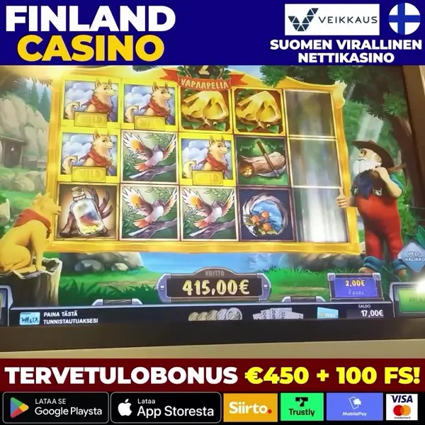Кадр рекламы Casino Suomi