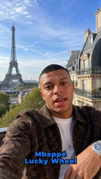 Кадр рекламы Mbappé Lucky Wheel
