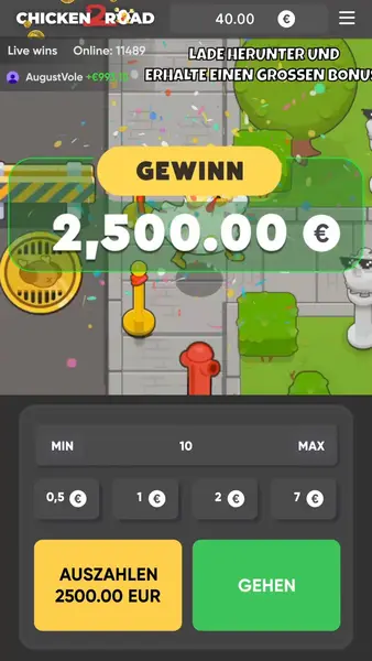 Кадр рекламы ChickenRoad 2 App