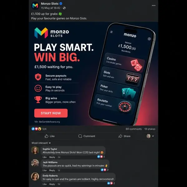 Кадр рекламы Bonus Madness