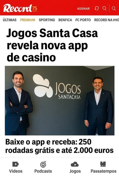 Кадр рекламы Jogos Santa Club