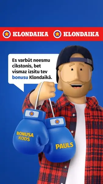 Кадр рекламы Klondaika Latvija