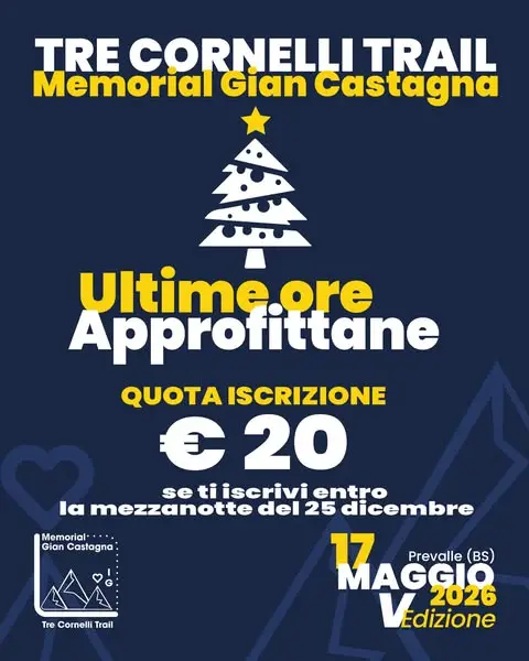 Кадр рекламы Tre Cornelli Trail - Memorial Gian Castagna
