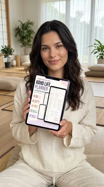 Кадр рекламы ADHD Planner Kit