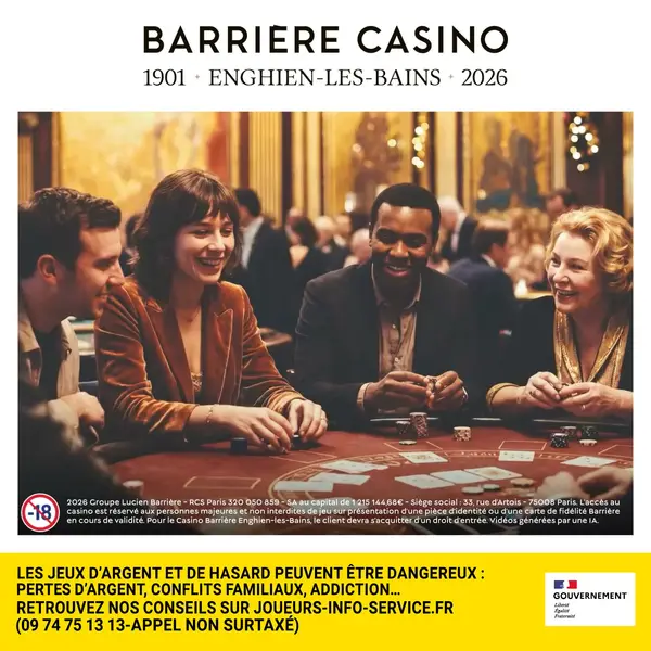 Кадр рекламы Casino Barrière Enghien-Les-Bains