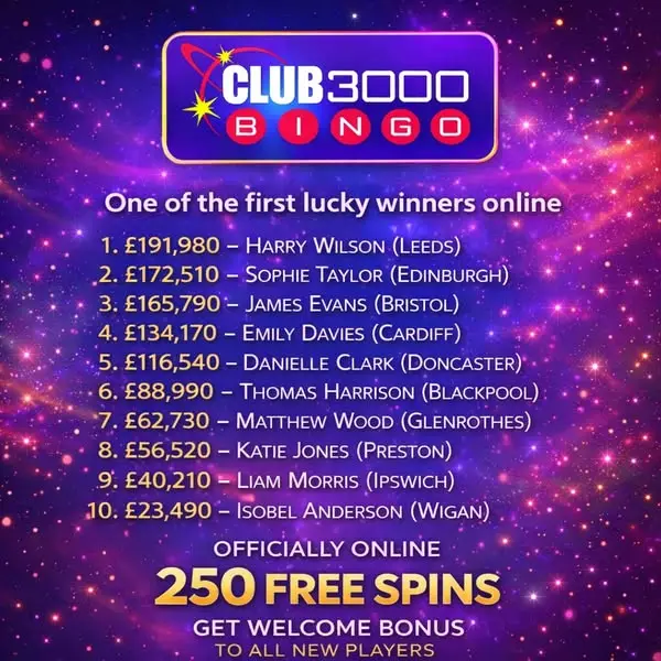 Кадр рекламы Club 3000 Bingo Online