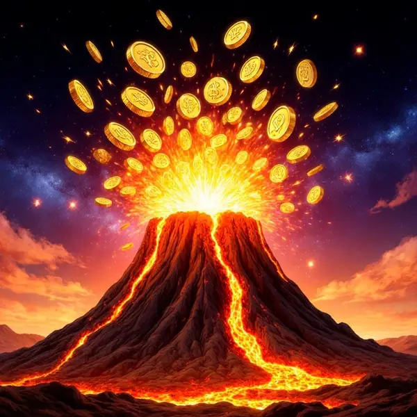 Кадр рекламы Coin Vulcano