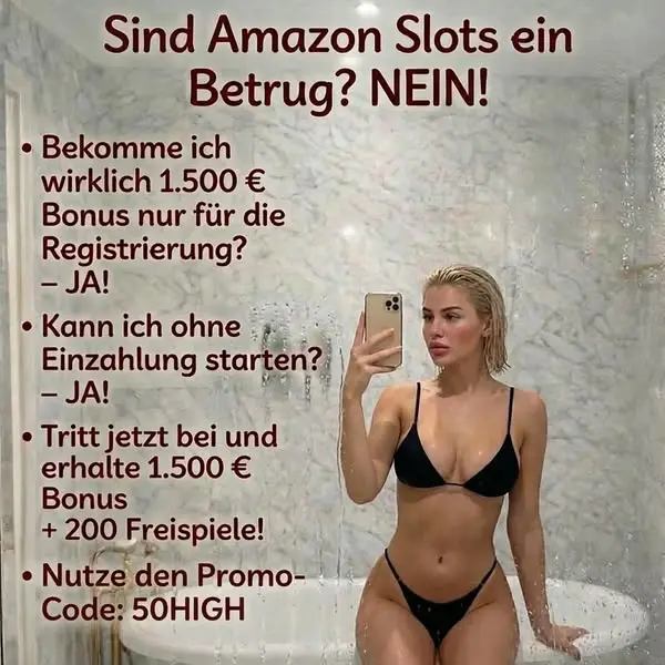 Кадр рекламы Amazon Slots - Spezielles Angebot