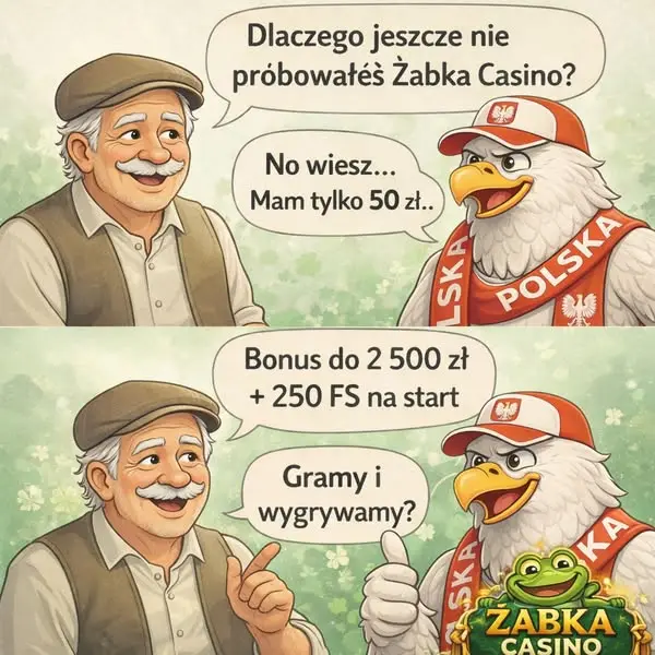 Кадр рекламы Żabka Kasyno