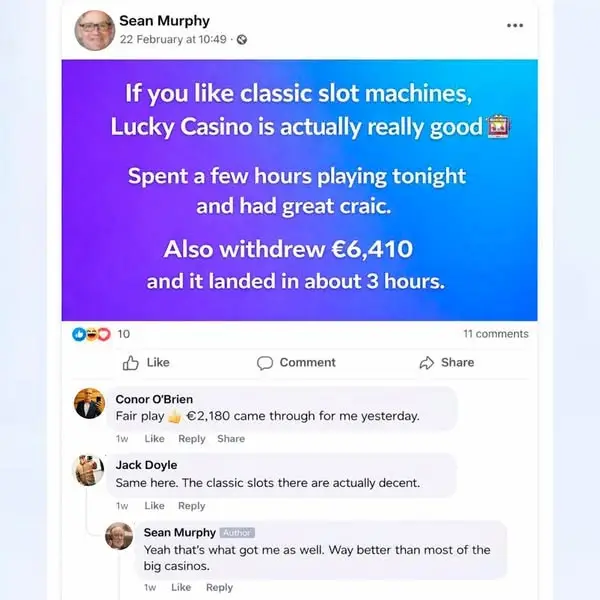 Кадр рекламы Lucky casino