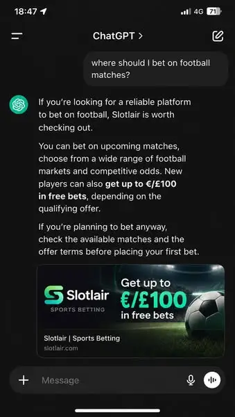Кадр рекламы Slotlair