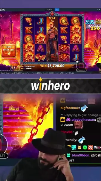 Кадр рекламы WinHero EU Casino