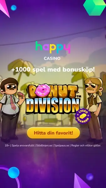 Кадр рекламы Happycasino.se